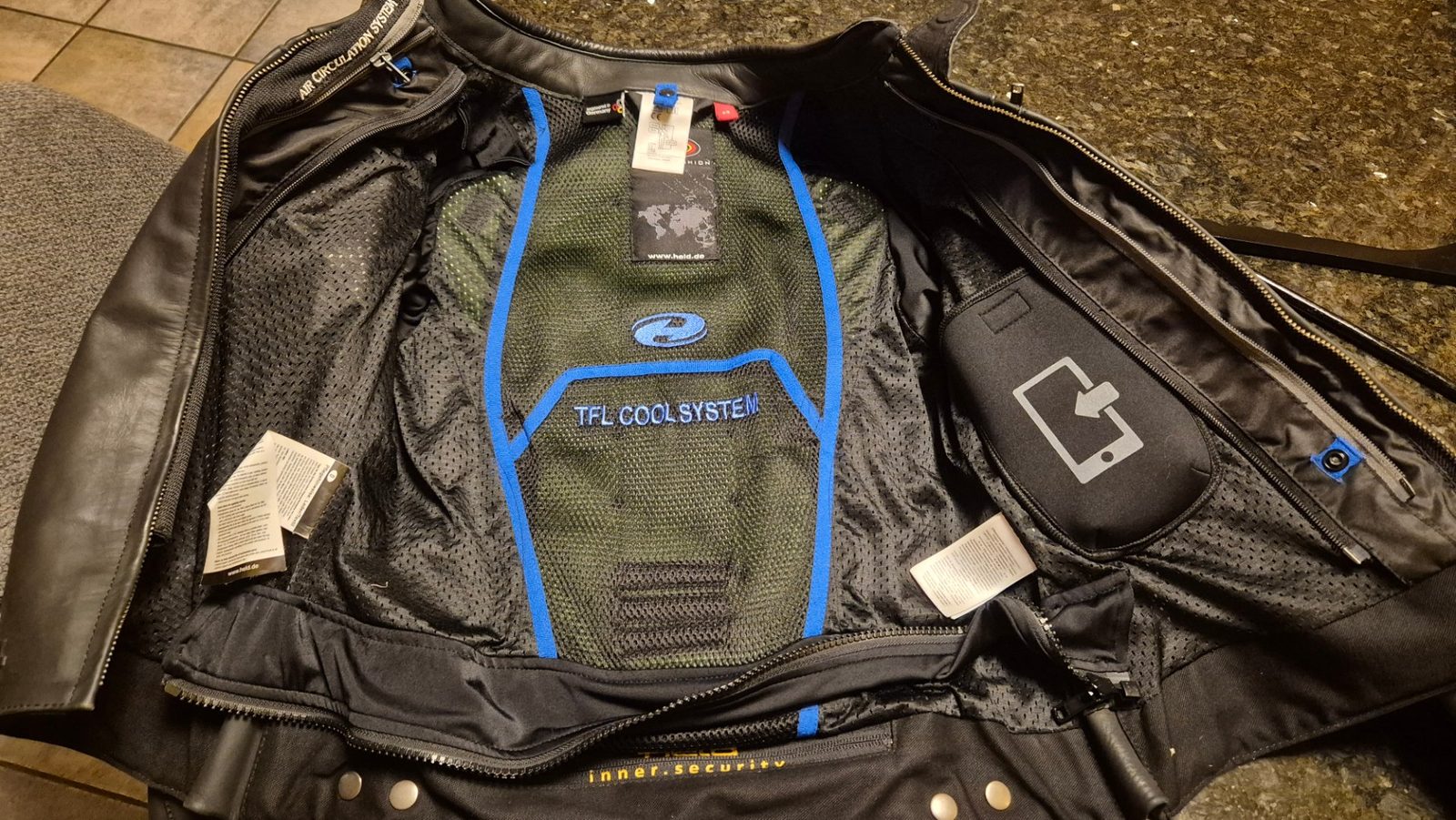 Damen Motorad Lederjacke Gr42 – Bild 3